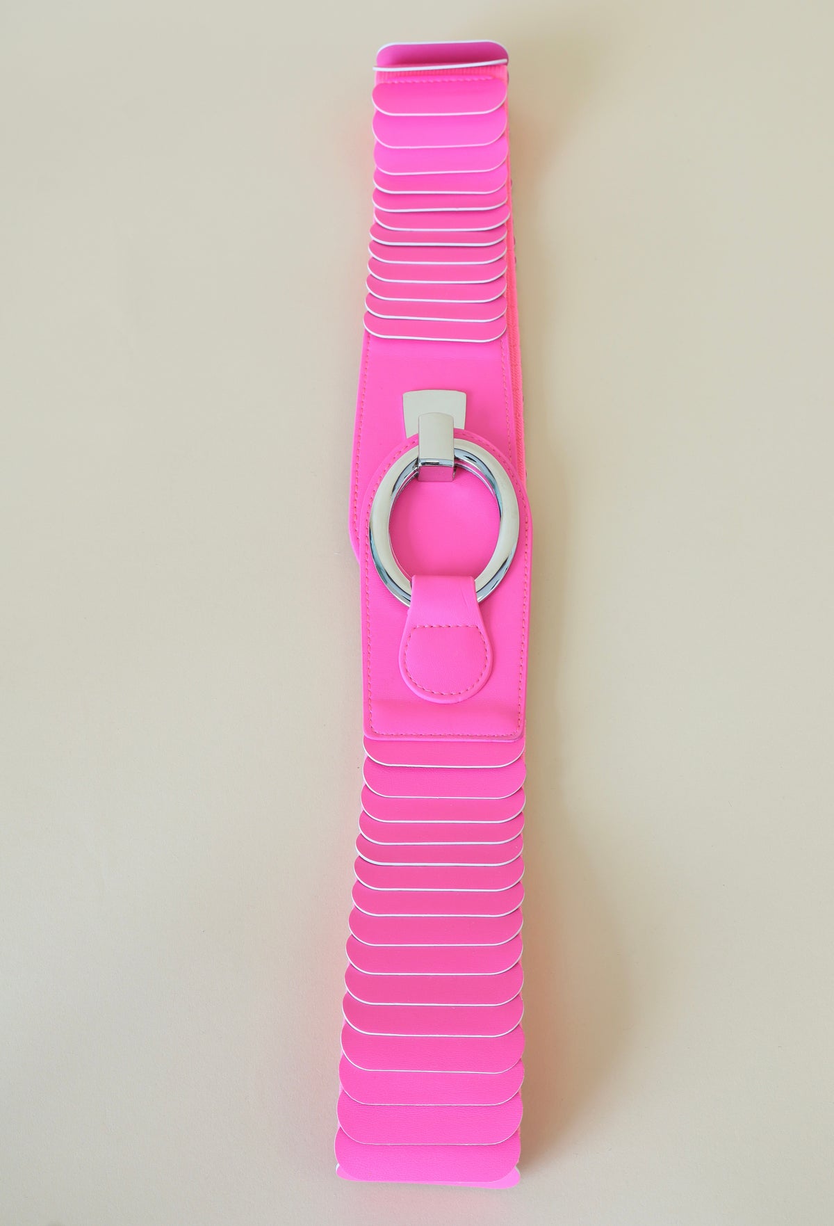 Stretch Belt in Neon Pink