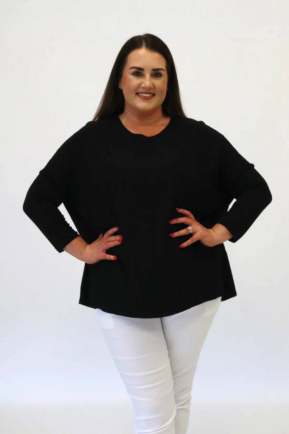 Orla Knit Top in Black