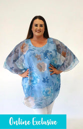 Layla Blouse in Blue