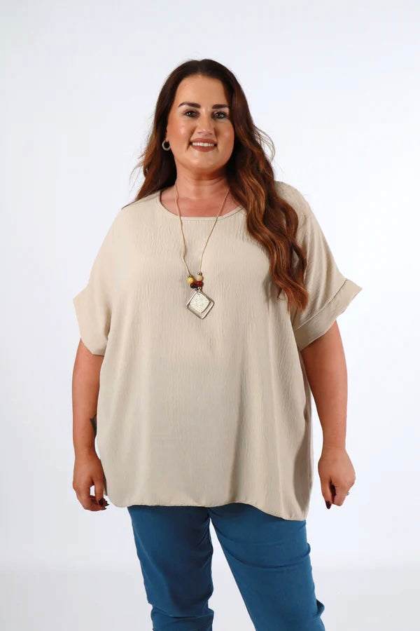 Freya Blouse in Beige