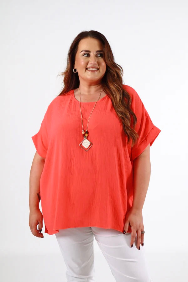Freya Blouse in Orange
