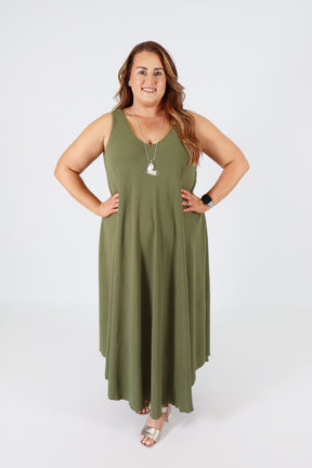 Aimee Dress in Khaki