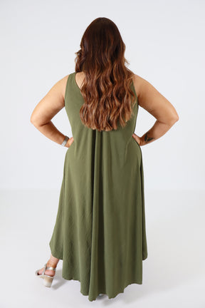 Aimee Dress in Khaki