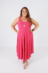 Aimee Dress in Fuchsia