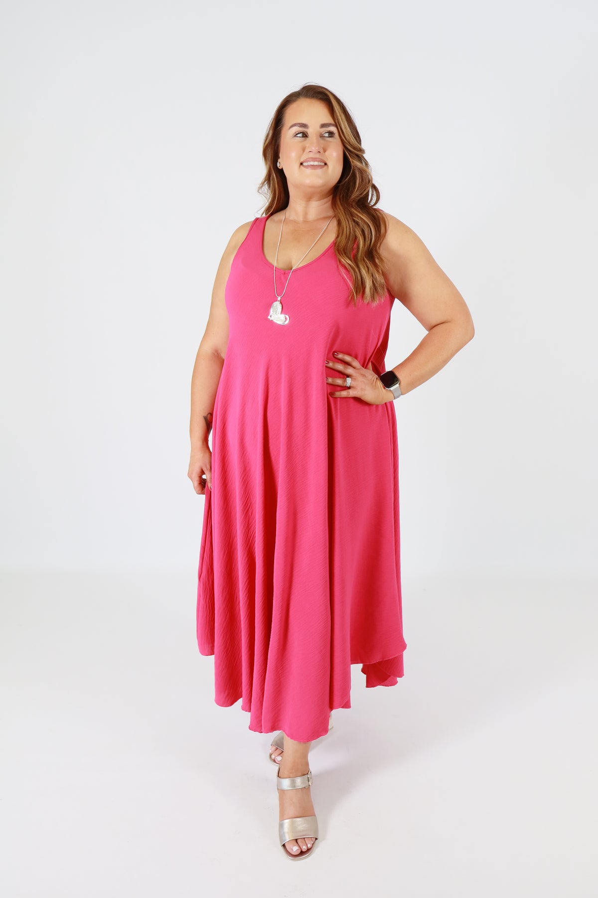 Aimee Dress in Fuchsia