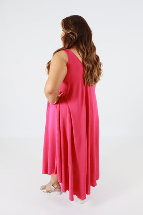 Aimee Dress in Fuchsia