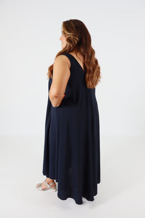 Aimee Dress in Navy
