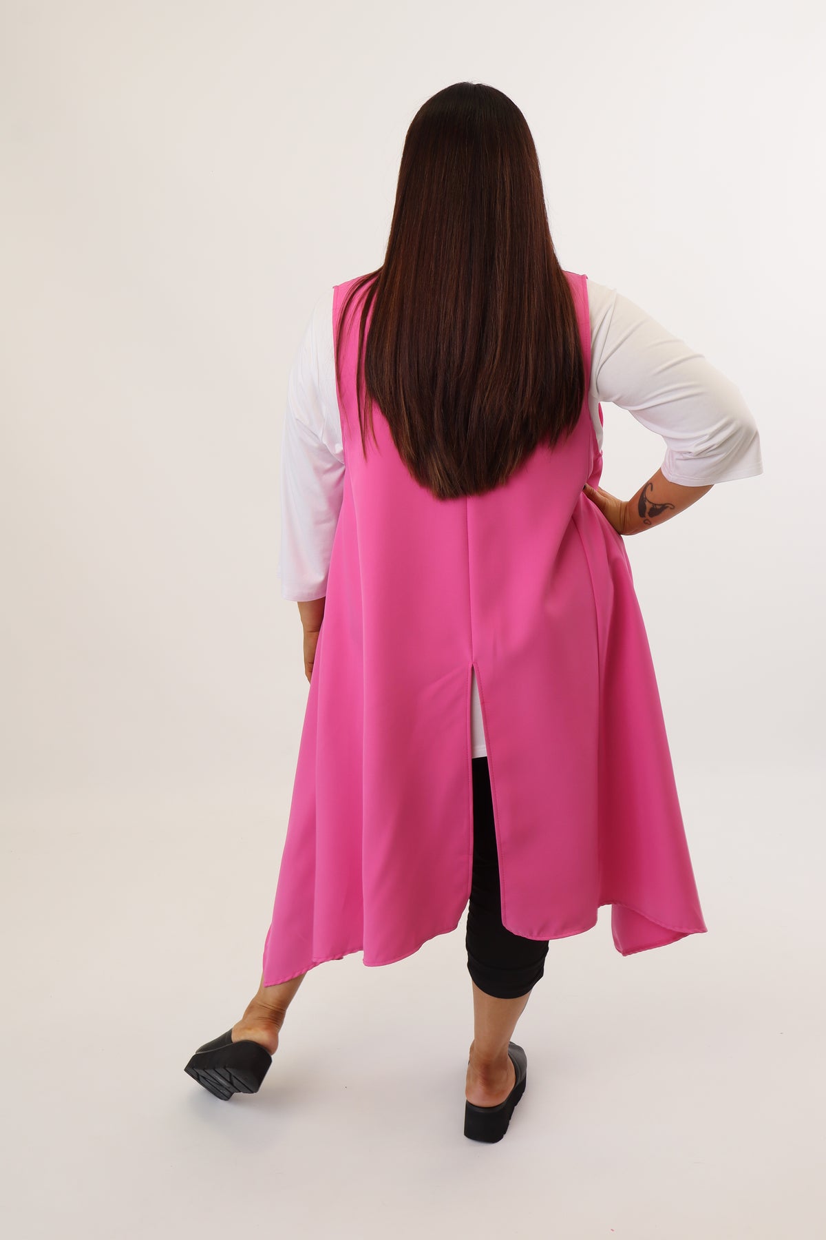 Faye Longline Pink Waistcoat