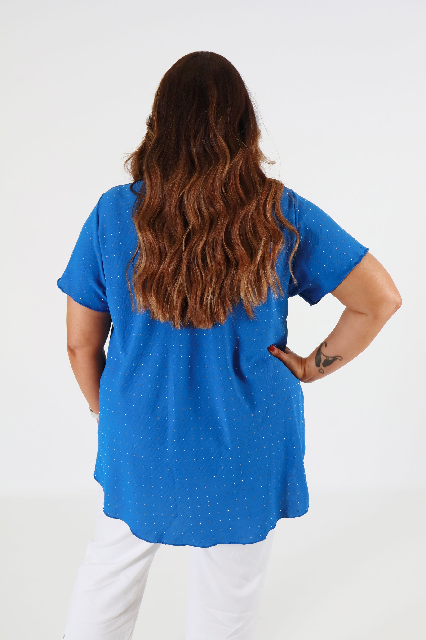 Nadia Blouse in Royal Blue