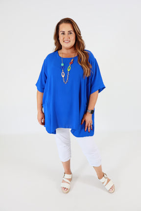 Adaline Blouse in Royal Blue