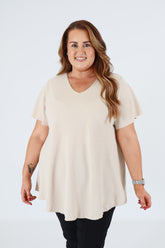 Nadia Blouse in Beige