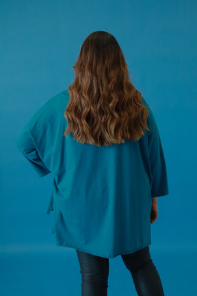 Emily Heart Top in Teal