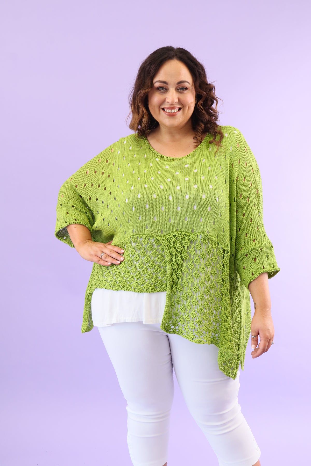 Kay Jumper in Lime