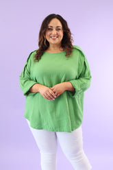 Kylie Cotton Top in Green