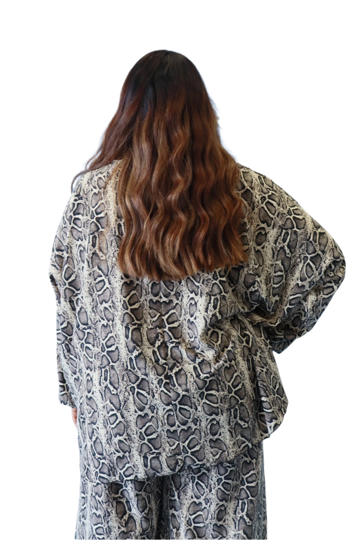Emma Blouse in Snake Print