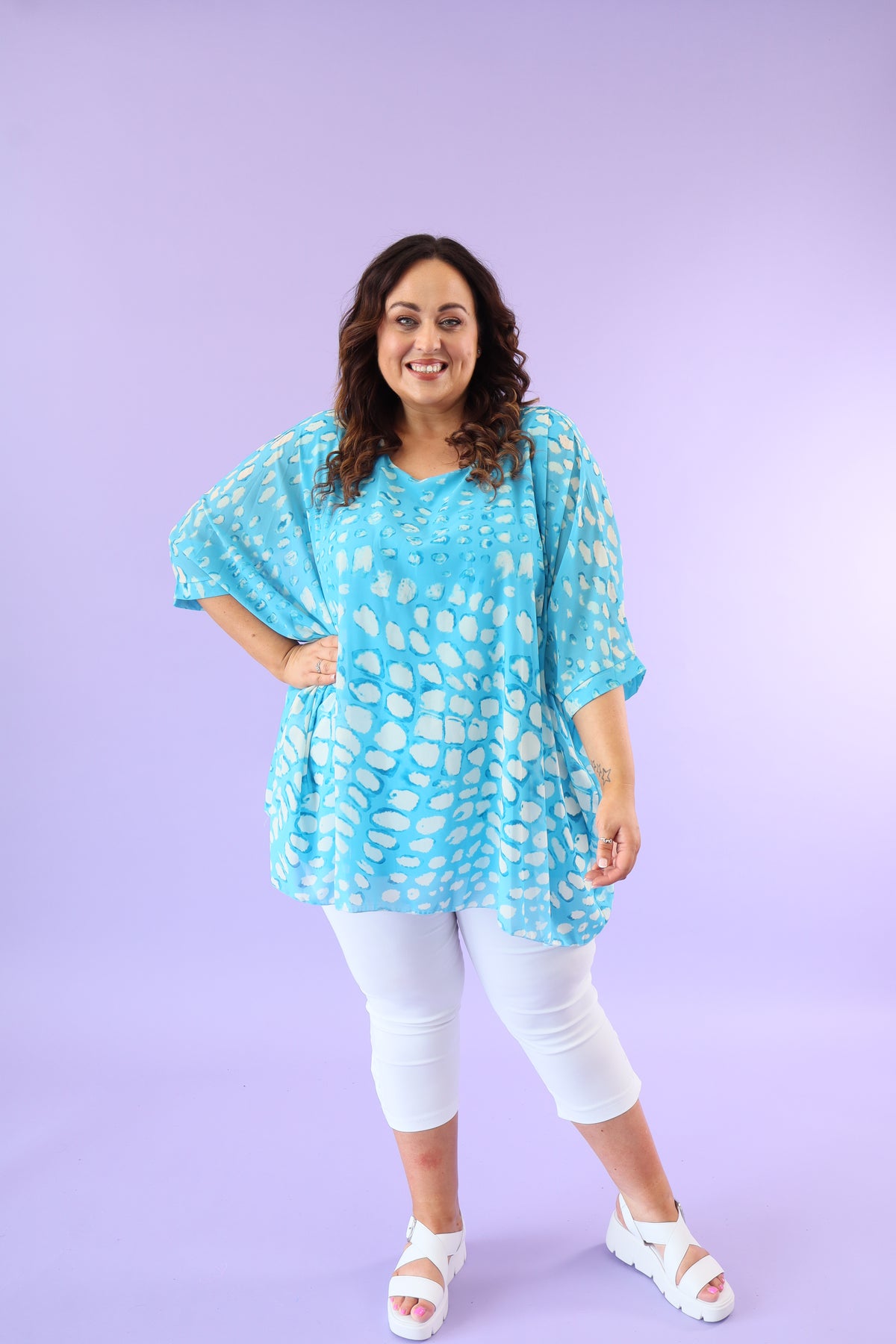 Dina Blouse in Blue