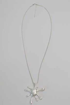 Splat Necklace in Silver