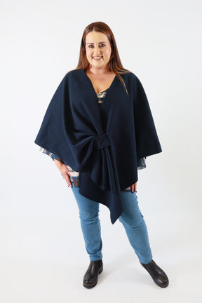 Ally Cape in Navy