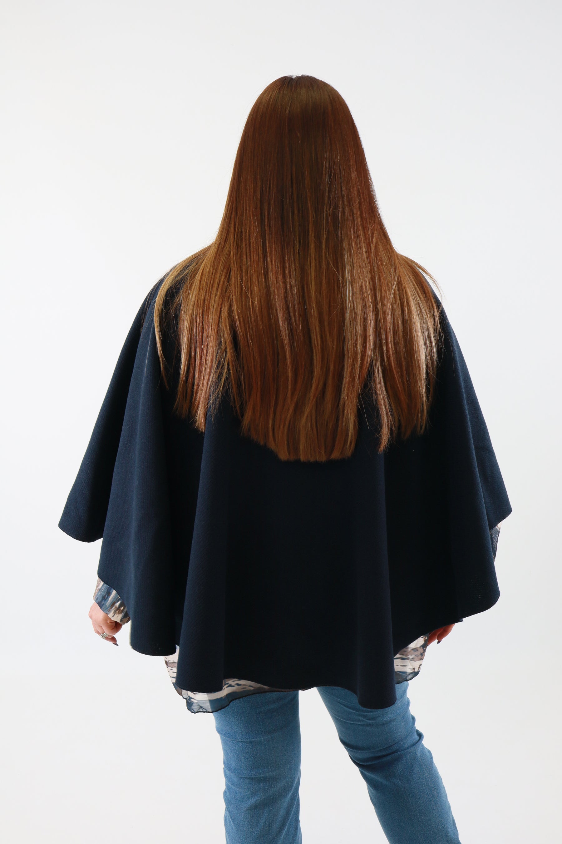 Ally Cape in Navy