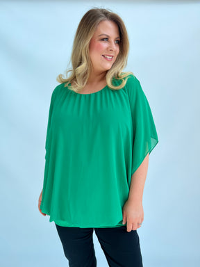 Magic Blouse in Kelly Green - Size 2
