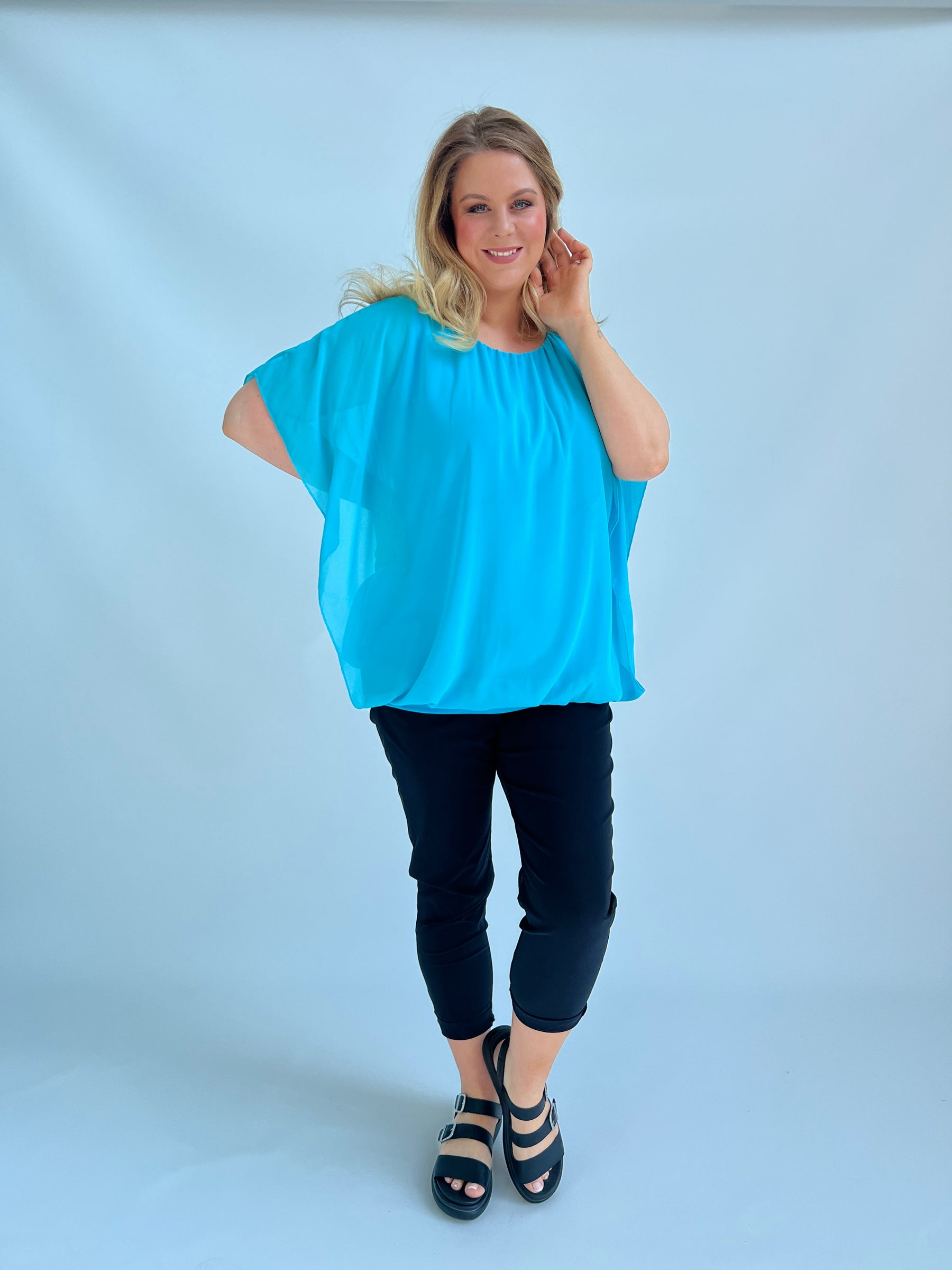 Magic Blouse in Turquoise - Size 2