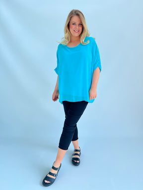 Alice Blouse in Turquoise
