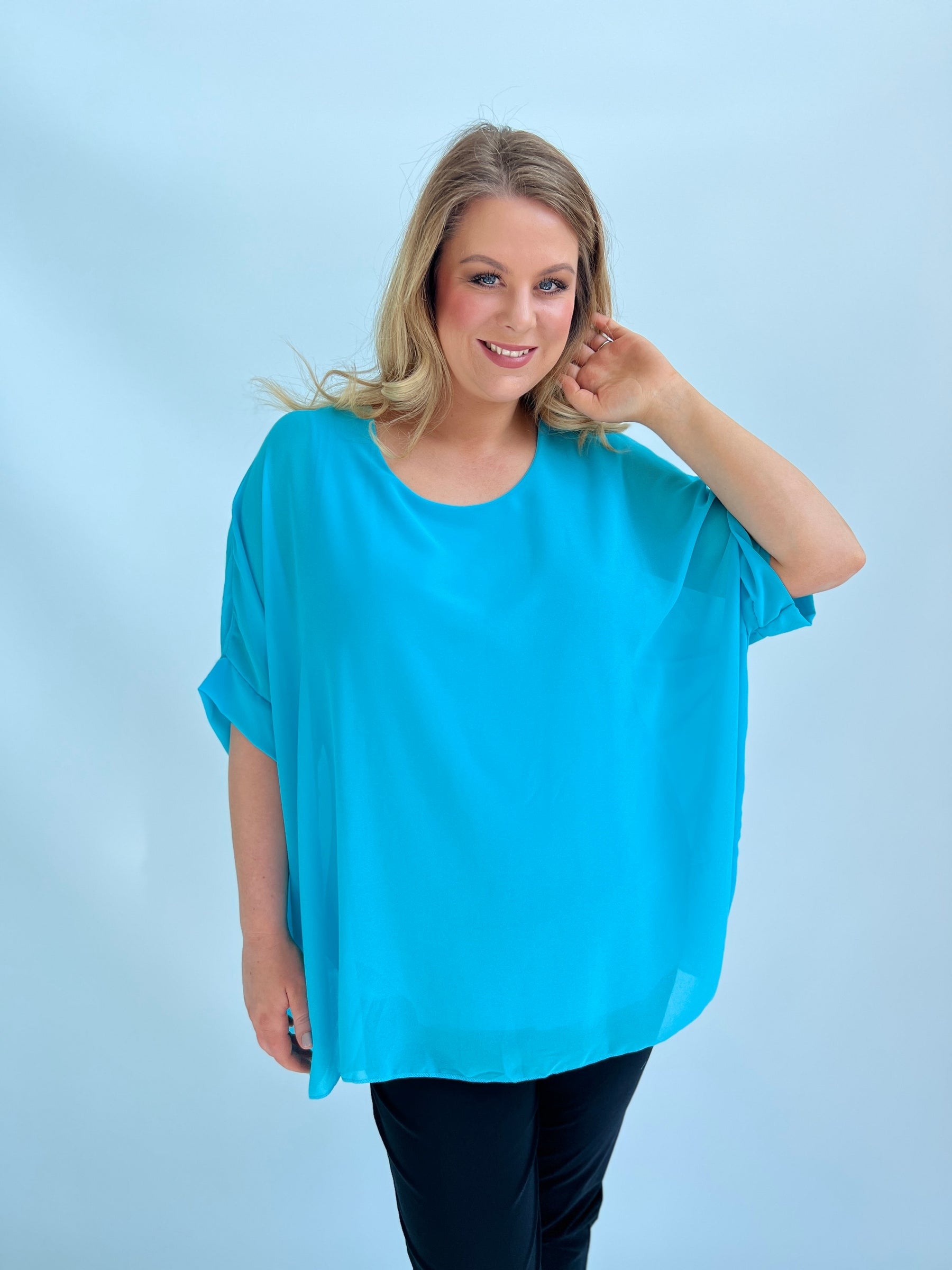 Alice Blouse in Turquoise