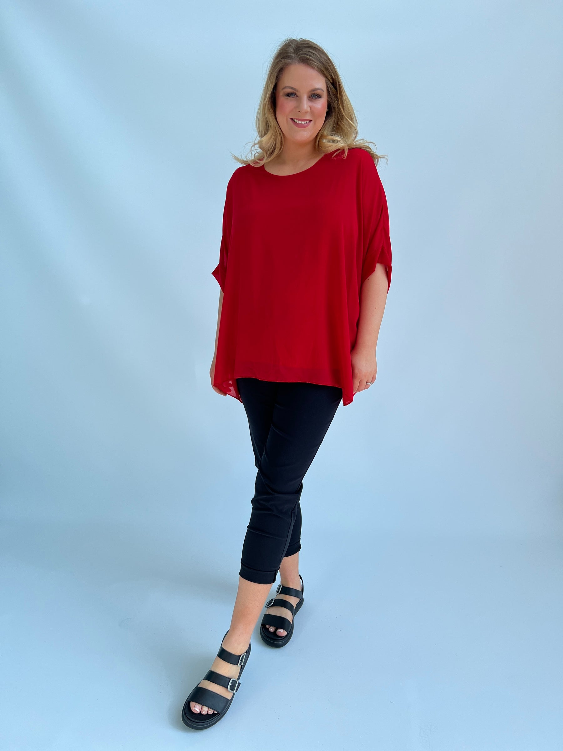 Alice Blouse in Red