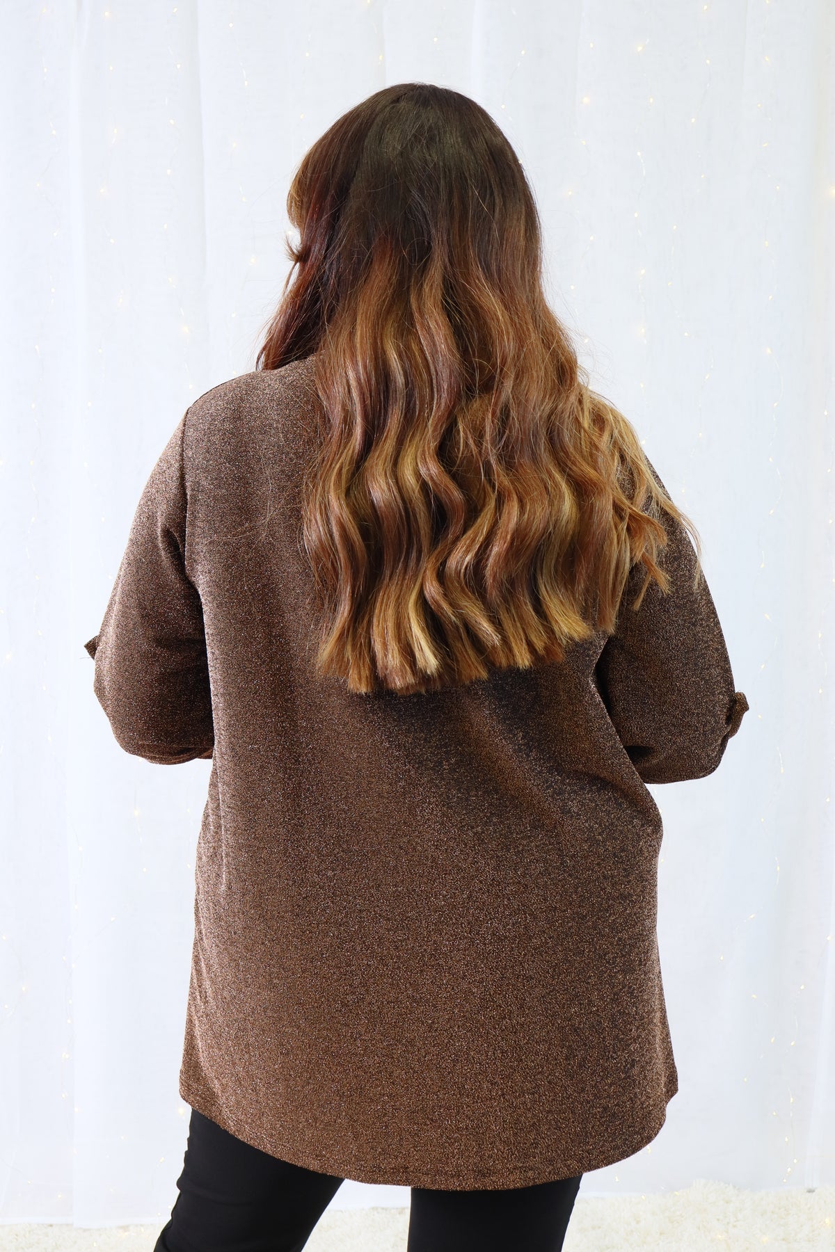 Alana Sparkle Top in Gold