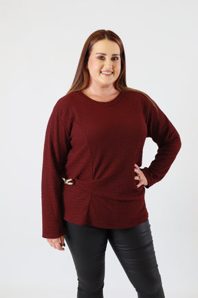 Billie Top in Wine