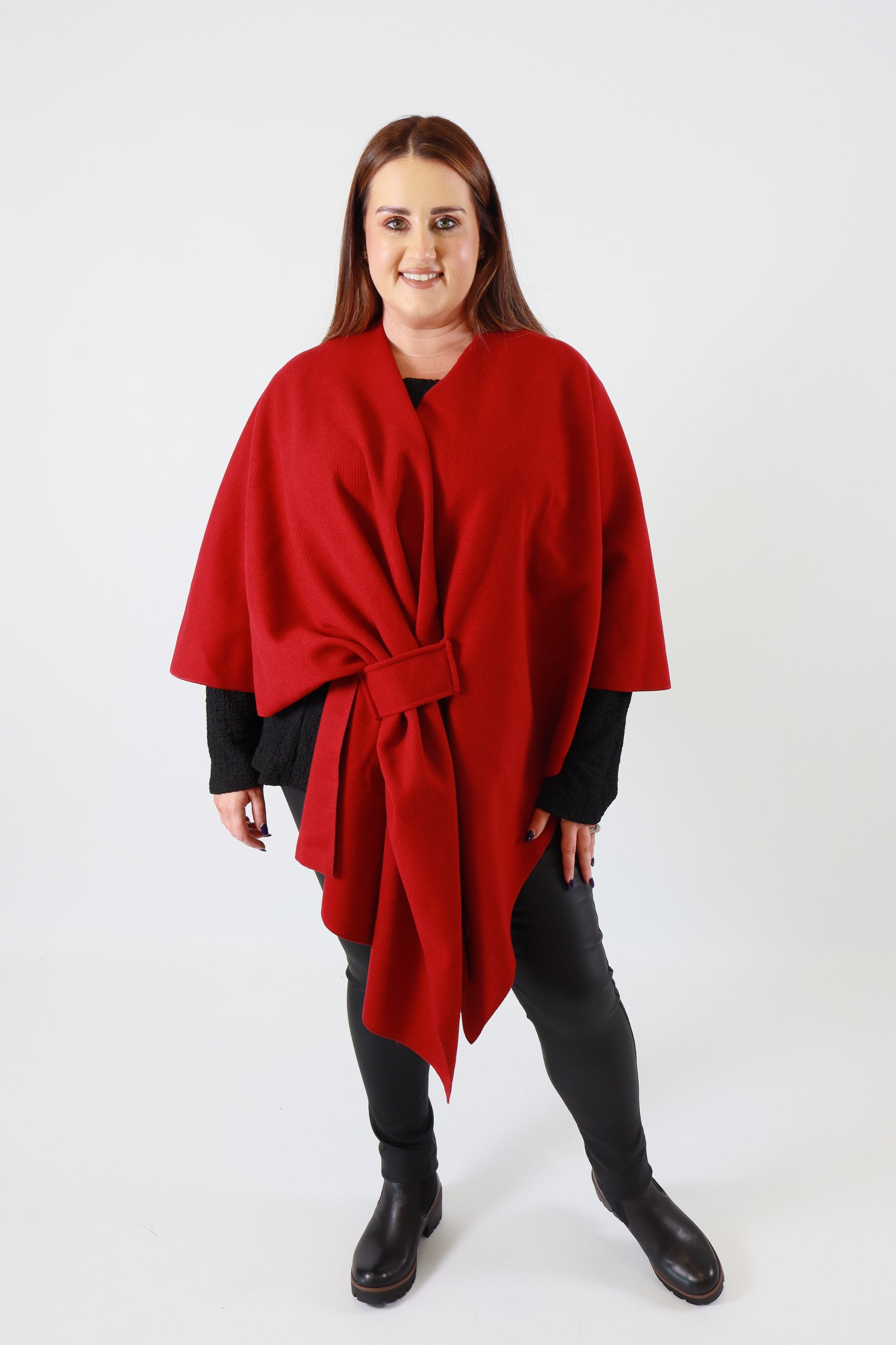 Ally Cape in Red
