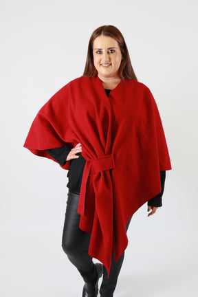Ally Cape in Red