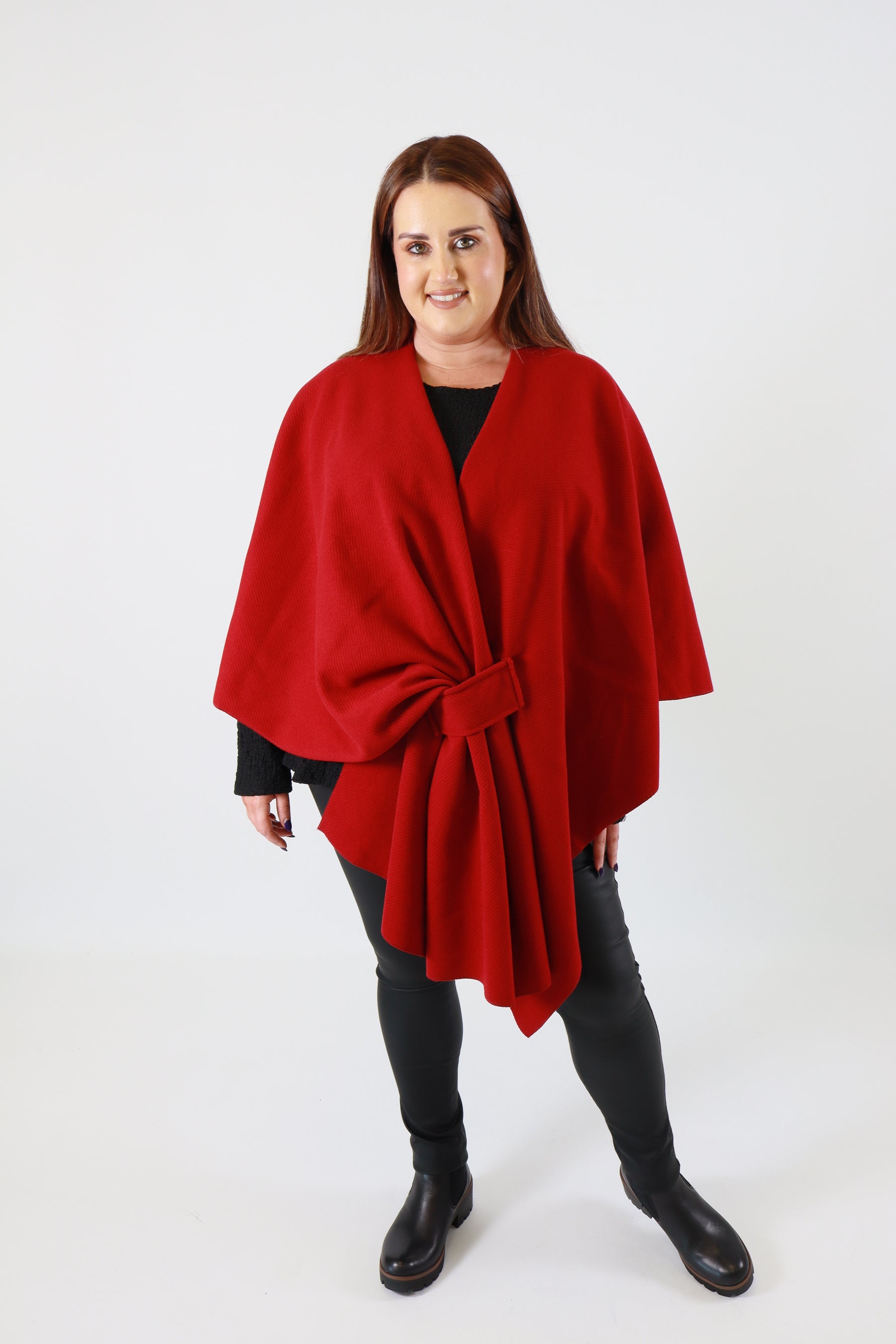 Ally Cape in Red