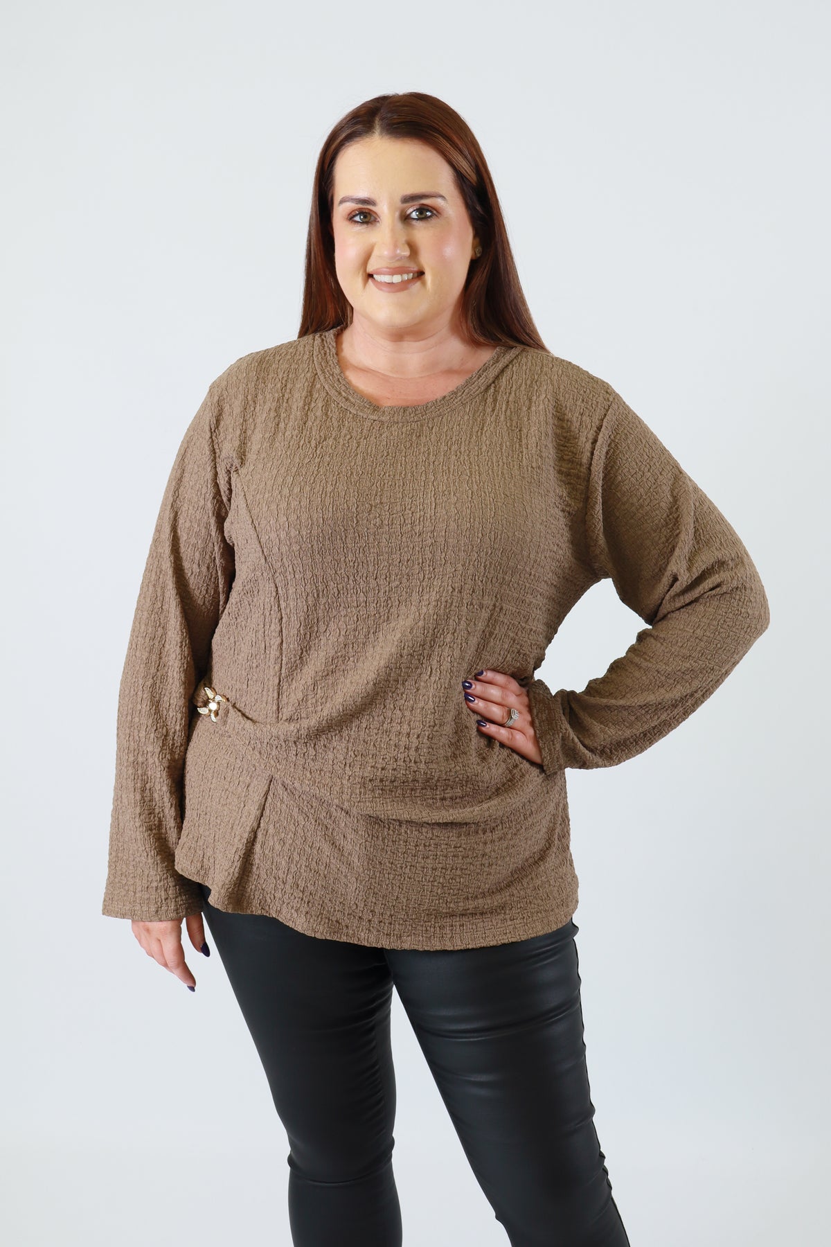 Billie Top in Taupe