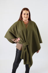 Ally Cape in Khaki