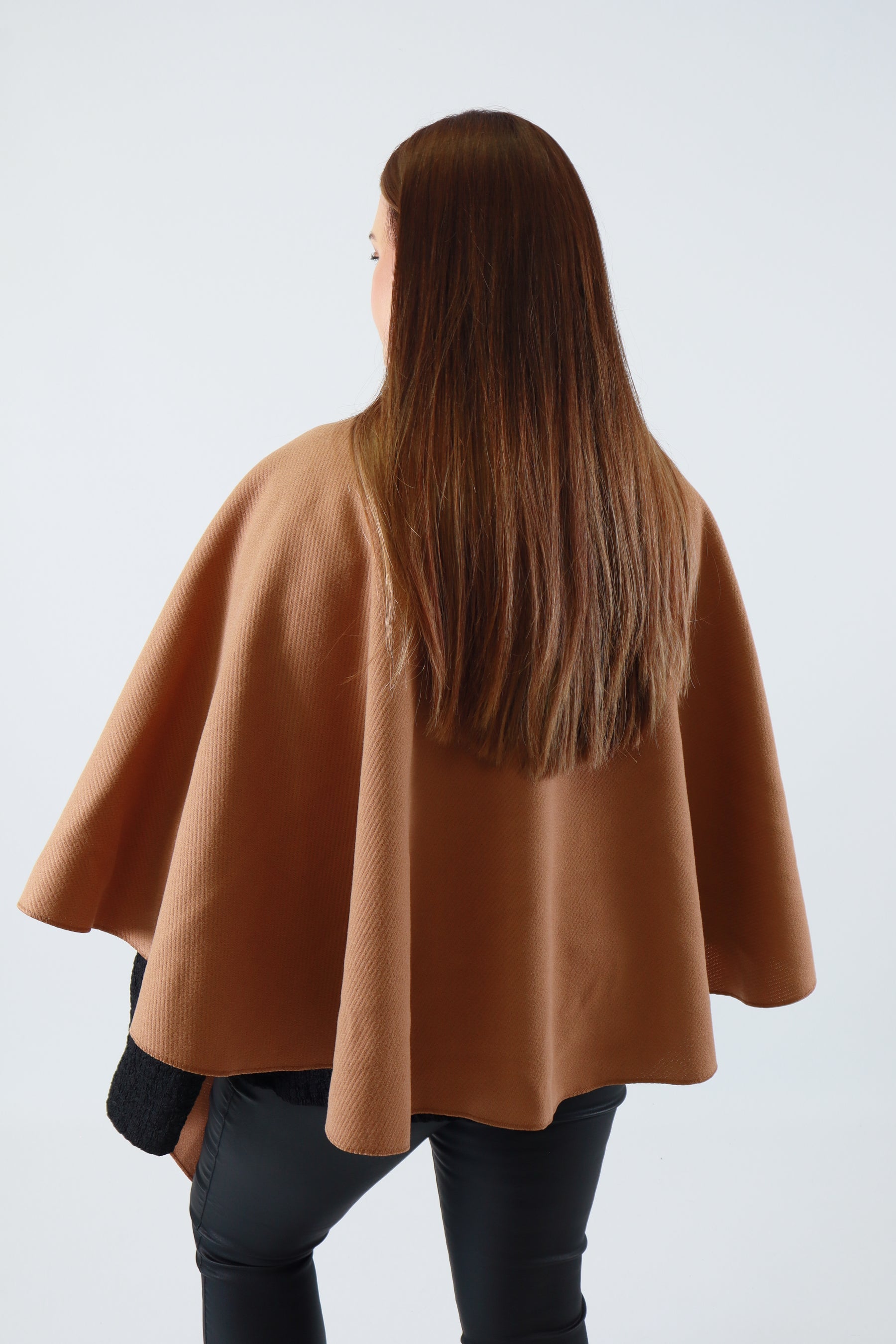 Ally Cape in Tan
