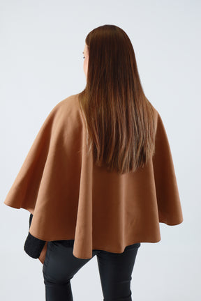 Ally Cape in Tan
