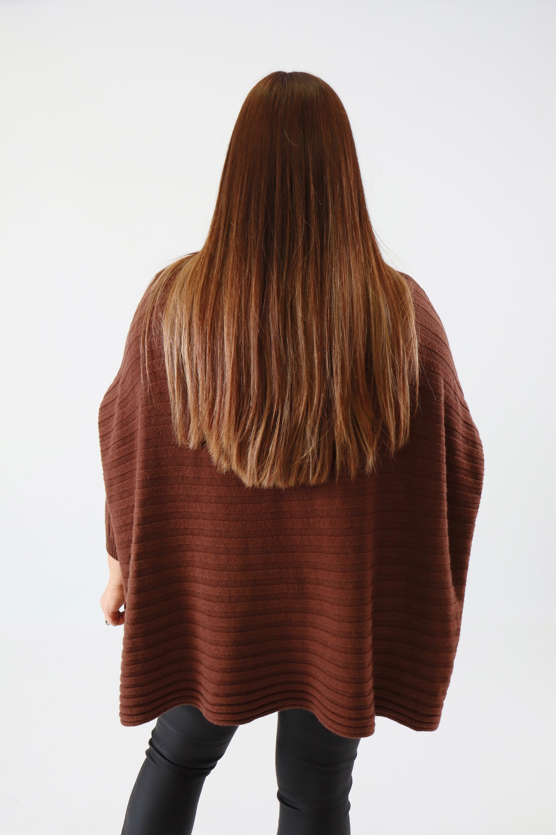 Clara Oversized Knit Jumper in Brown