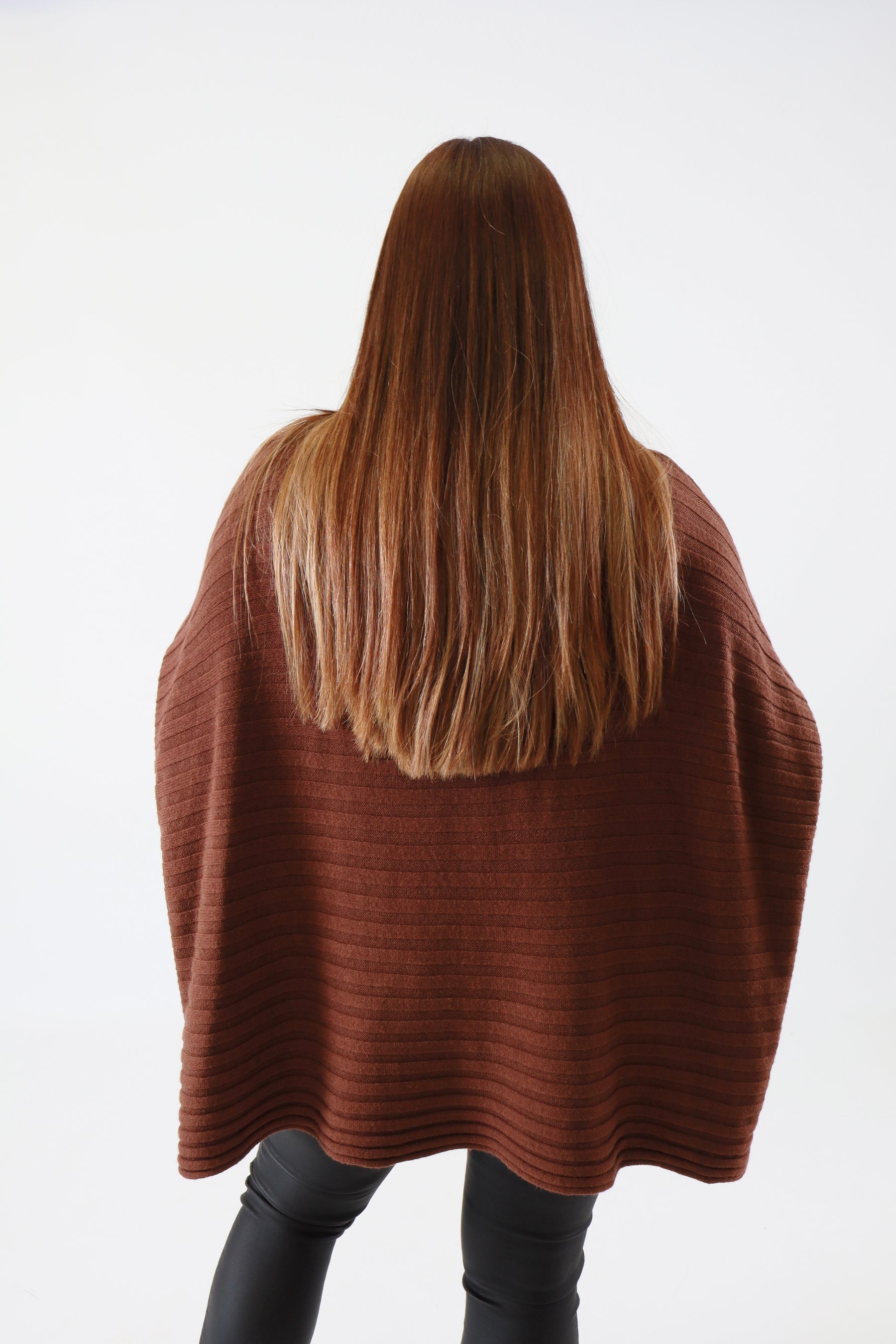 Clara Oversized Knit Jumper in Brown
