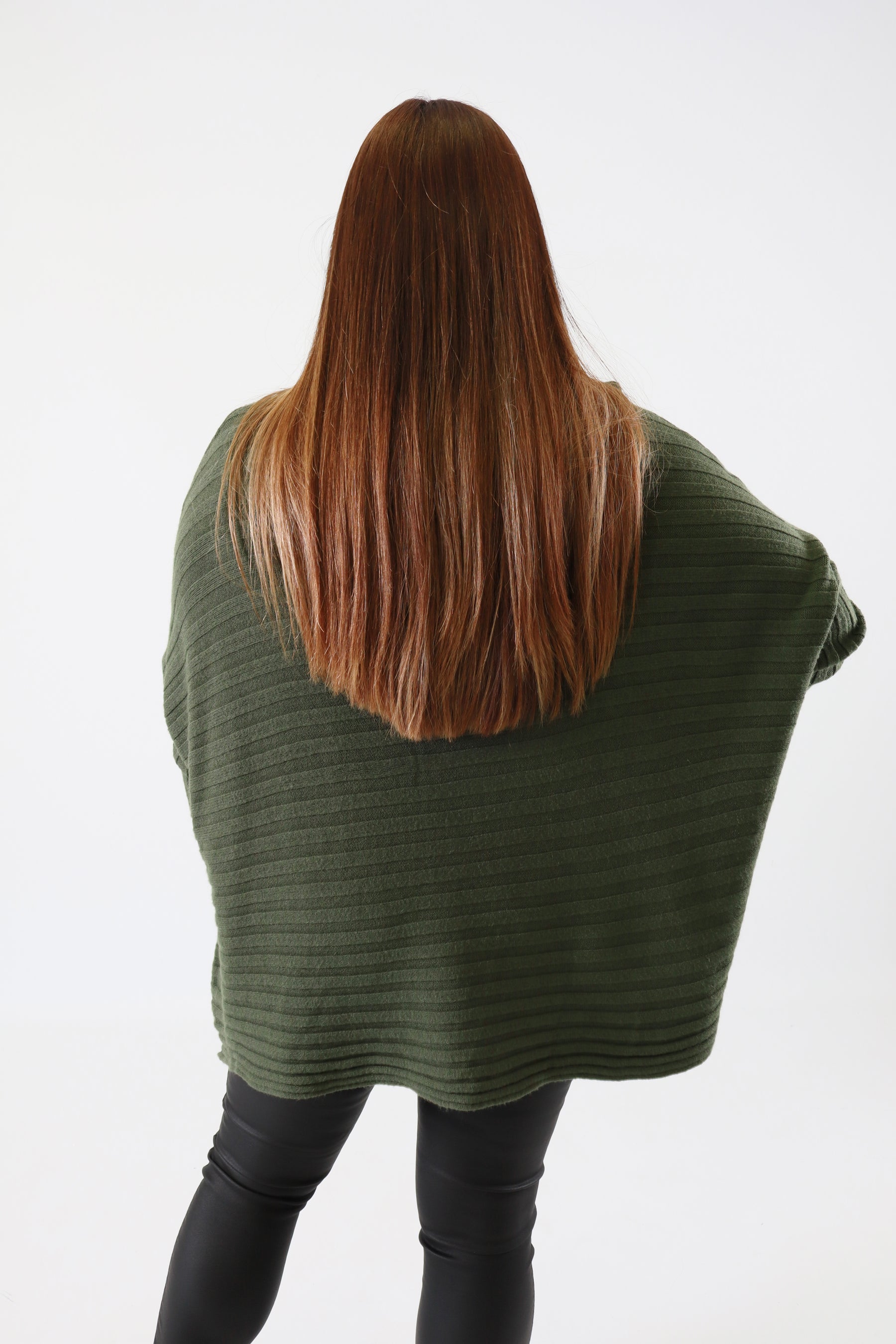 Clara Oversized Knit Jumper in Khaki
