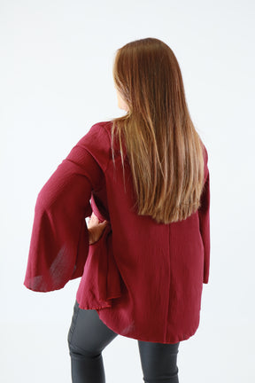 Nyla Blouse in Wine