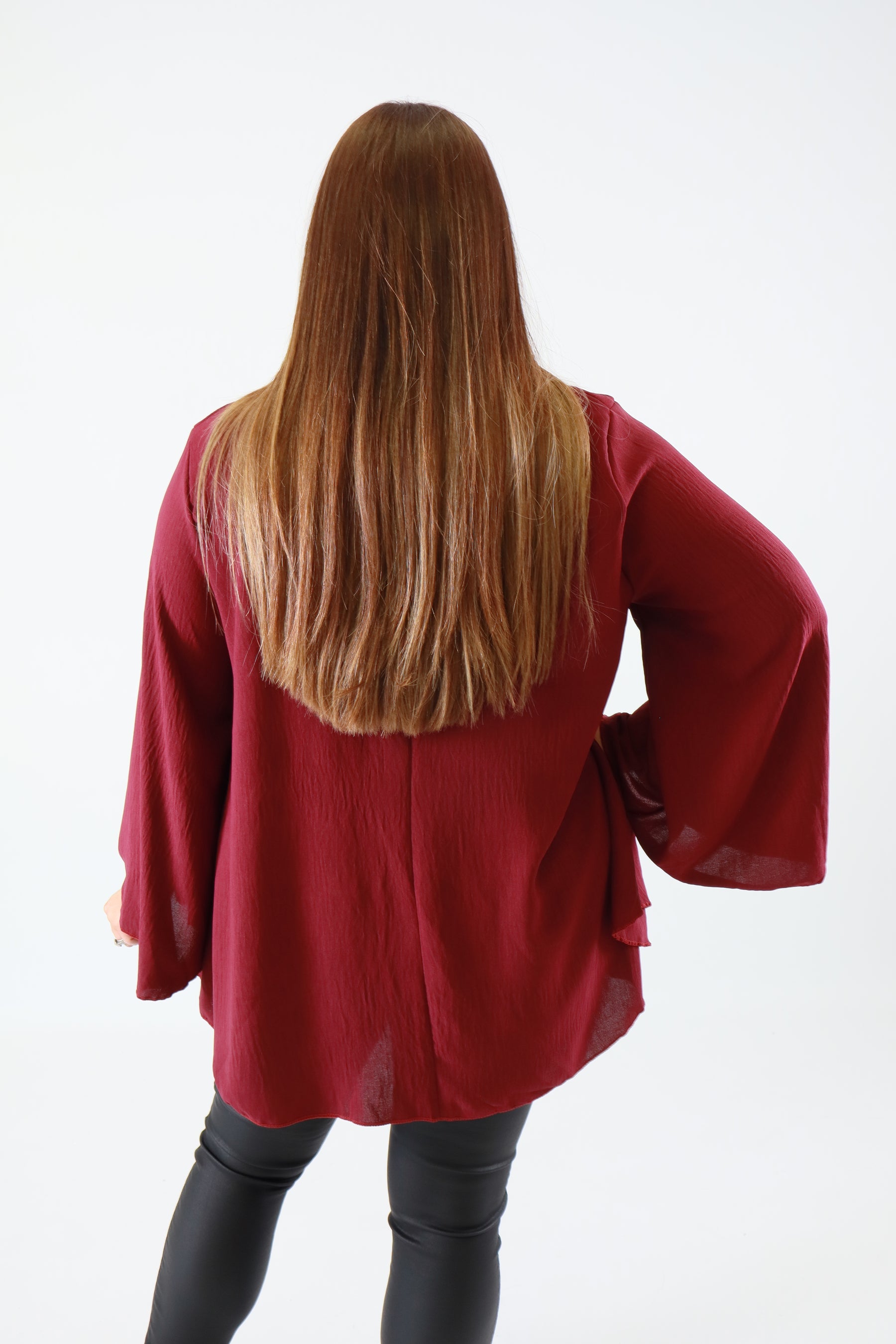 Nyla Blouse in Wine