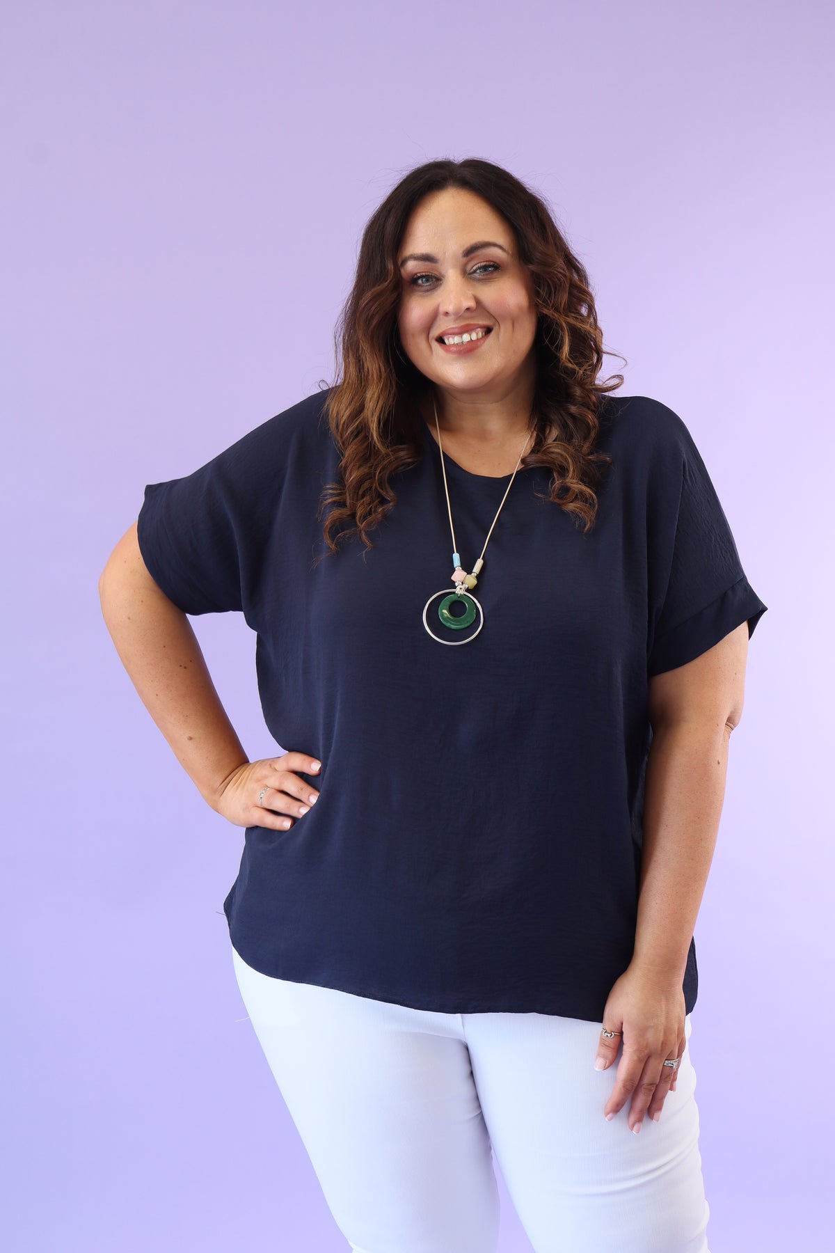 Freya Blouse in Navy