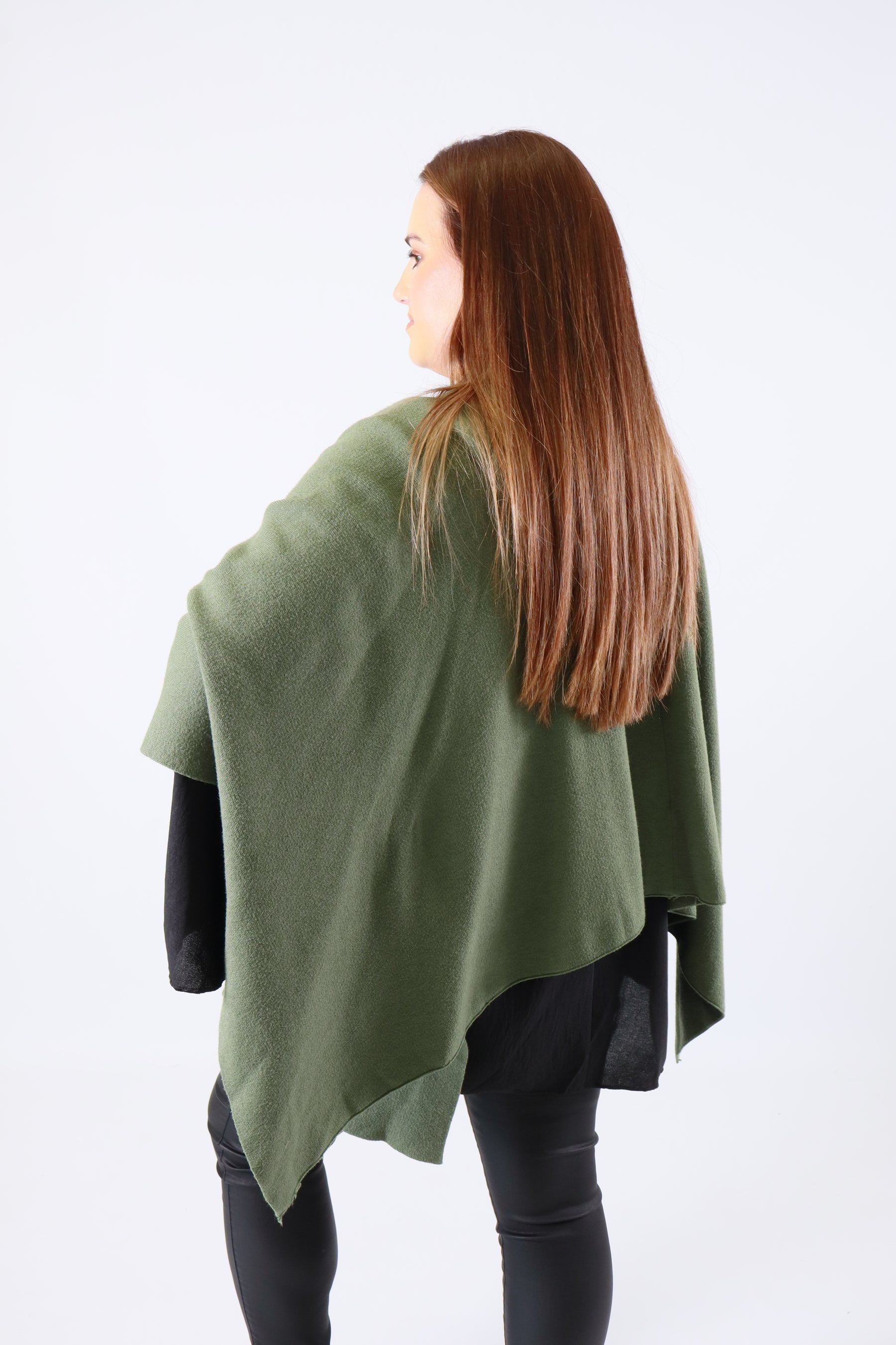 Kaia Open Cape in Khaki