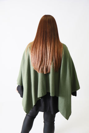 Kaia Open Cape in Khaki