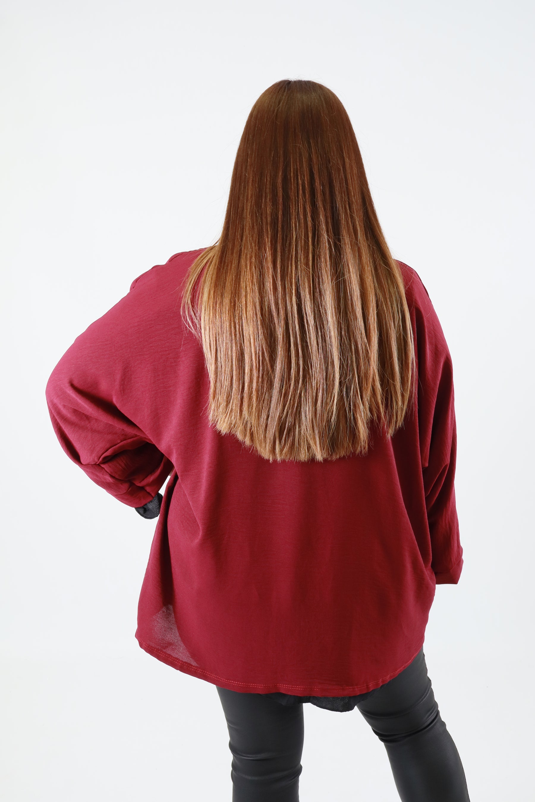 Lauren Cardigan in Wine