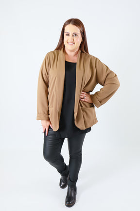 Esme Blazer in Tan