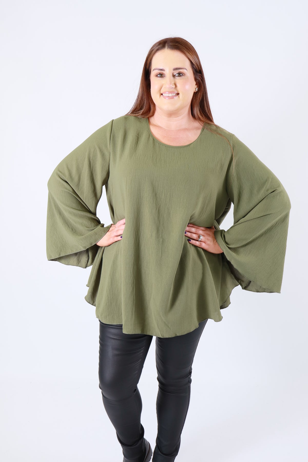 Nyla Blouse in Khaki