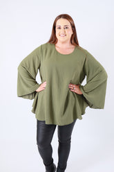 Nyla Blouse in Khaki