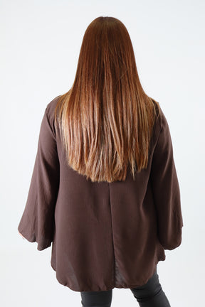 Nyla Blouse in Brown